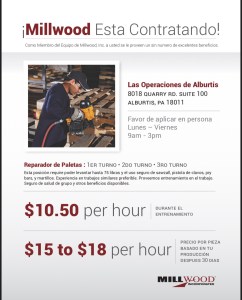 Millwood Esta Contratando!