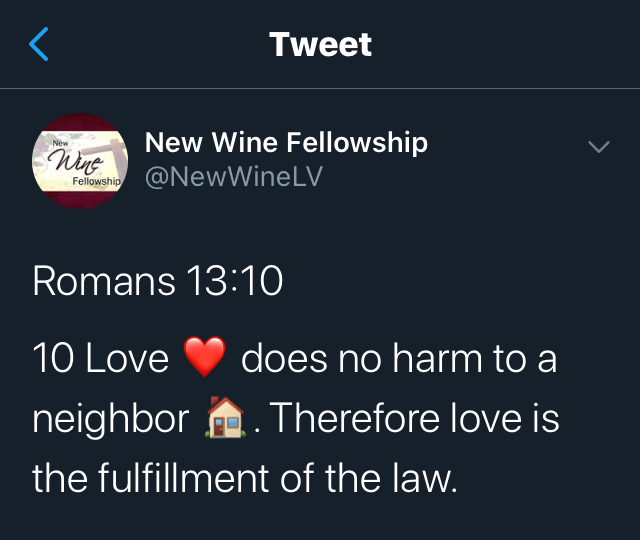 Love Fulfills the Law