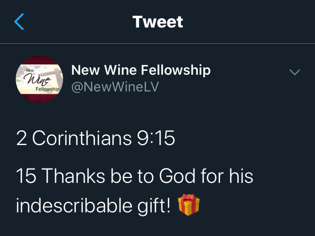 His Indescribable Gift